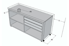 Hynge Swivel Top draaibeslag met breedte 360 - 460mm
